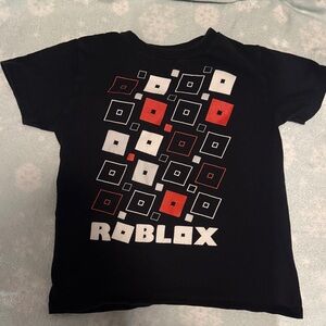 Roblox Black Short Sleeve Kids Tee